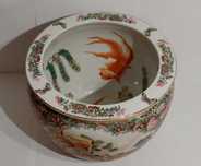 Vas asiatic Famille Rose Mandarin |pictat cu email si aur| cca. 1900