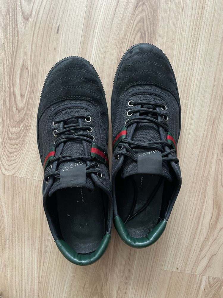 Gucci 77 Black Canvas Sneakers/мъжки кецове/сникърси 43-8,5
