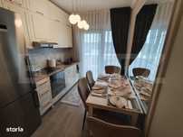 Apartament cu 2 camere, mobilat lux terasa 40 m deasupra +parcare zona