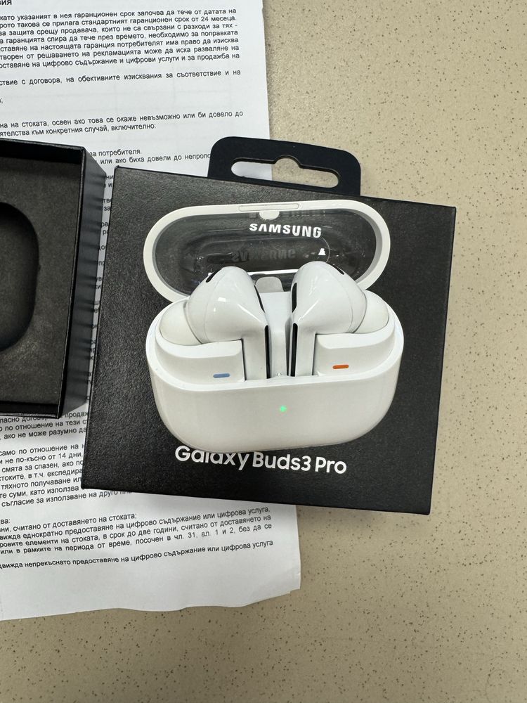 Оригинални слушалки Samsung Galaxy Buds 3 Pro - нови с 2 год гаранция