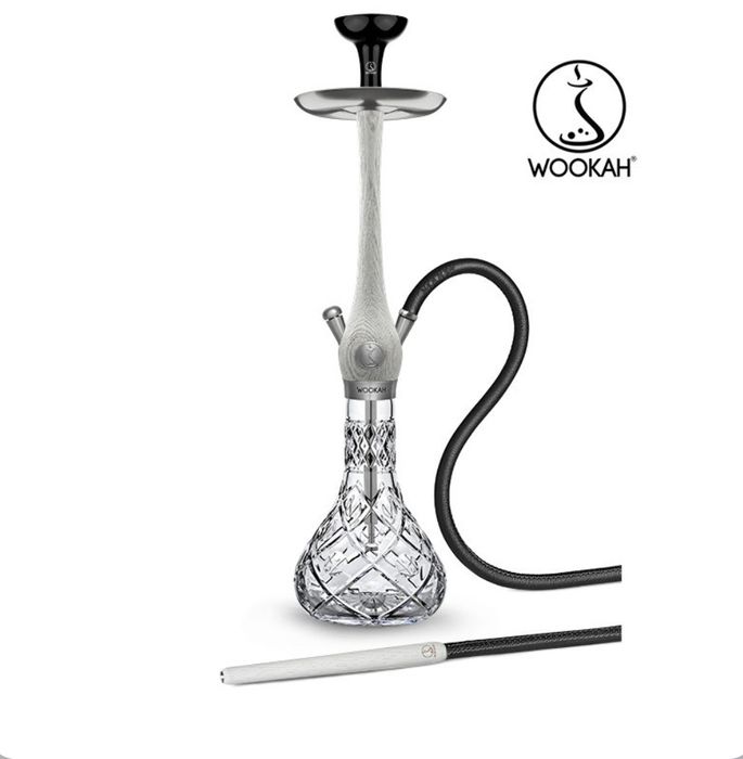 Narghilea Wookah White Nox / Arctic Blue / Nox / Mauve Maner + Furtun