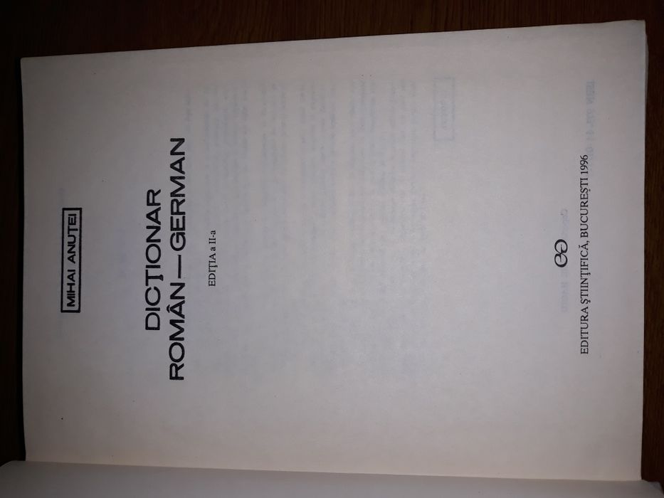 Dictionar roman-german - Mihai Anutei