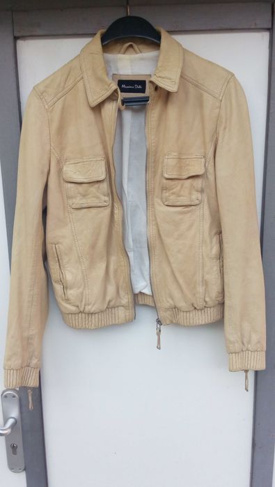 '' Massimo Dutti''оригинално дамско кожено яке М размер
