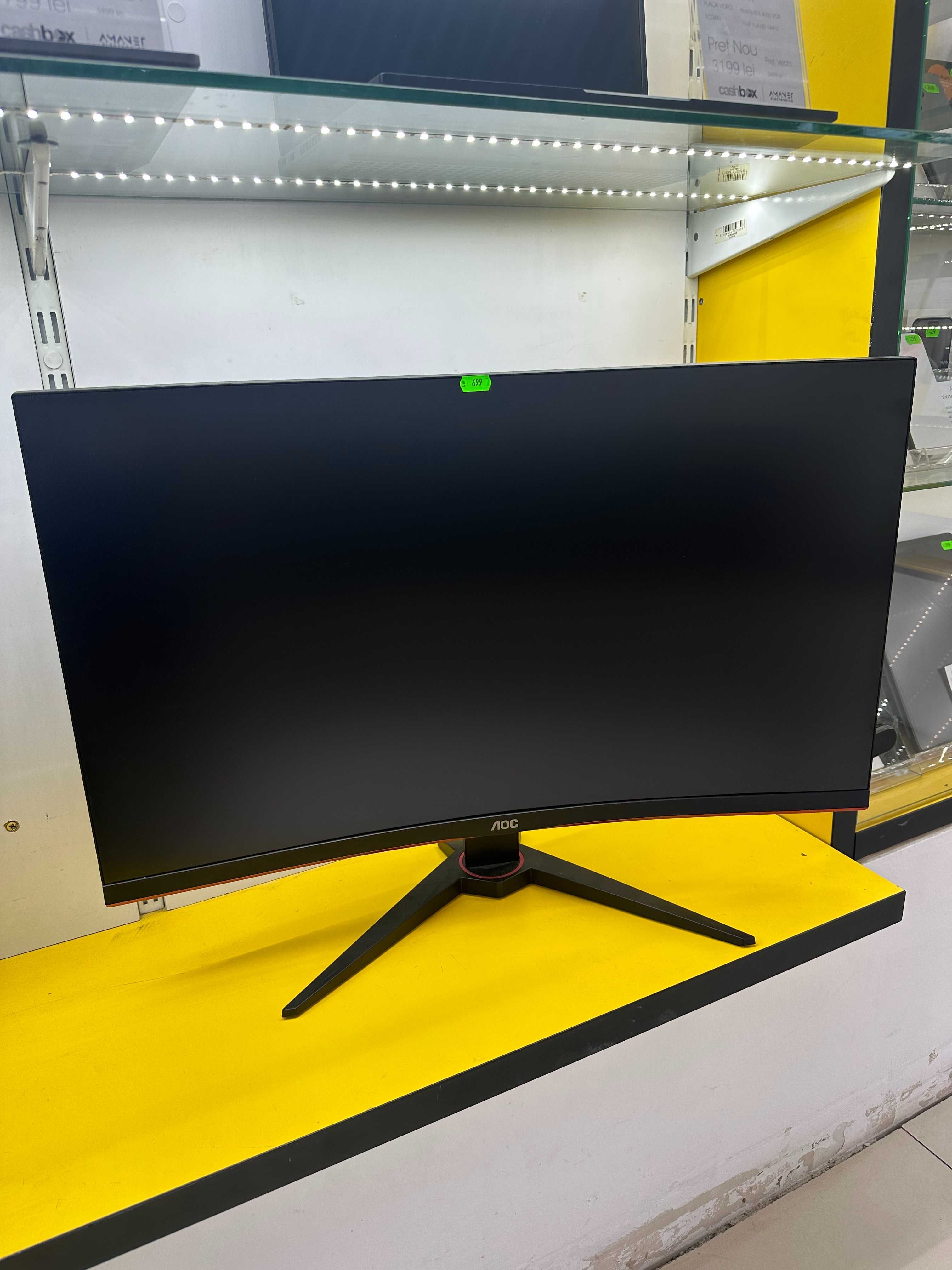 Garantie 24 Luni Monitor Gaming curbat LED VA AOC 240Hz Cashbox