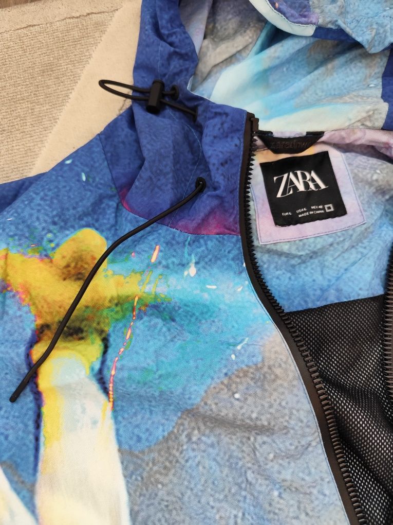 НОВО Мъжко Яке Zara Space Print ветровка