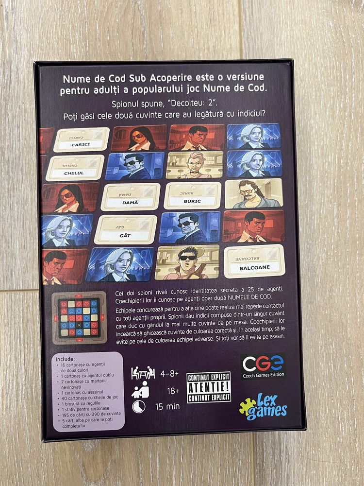 Nume de cod Sub Acoperire (joc de societate- în română)
