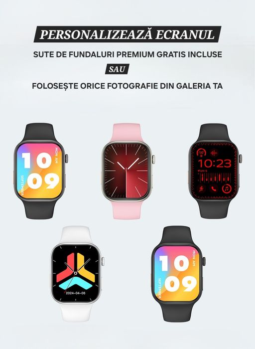 Smartwatch Premium Toate Funcțiile. Apel/Mesaje/Notif. Diferite culori