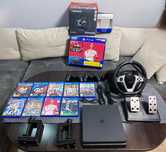 Playstation 4 + игри + волан и педали