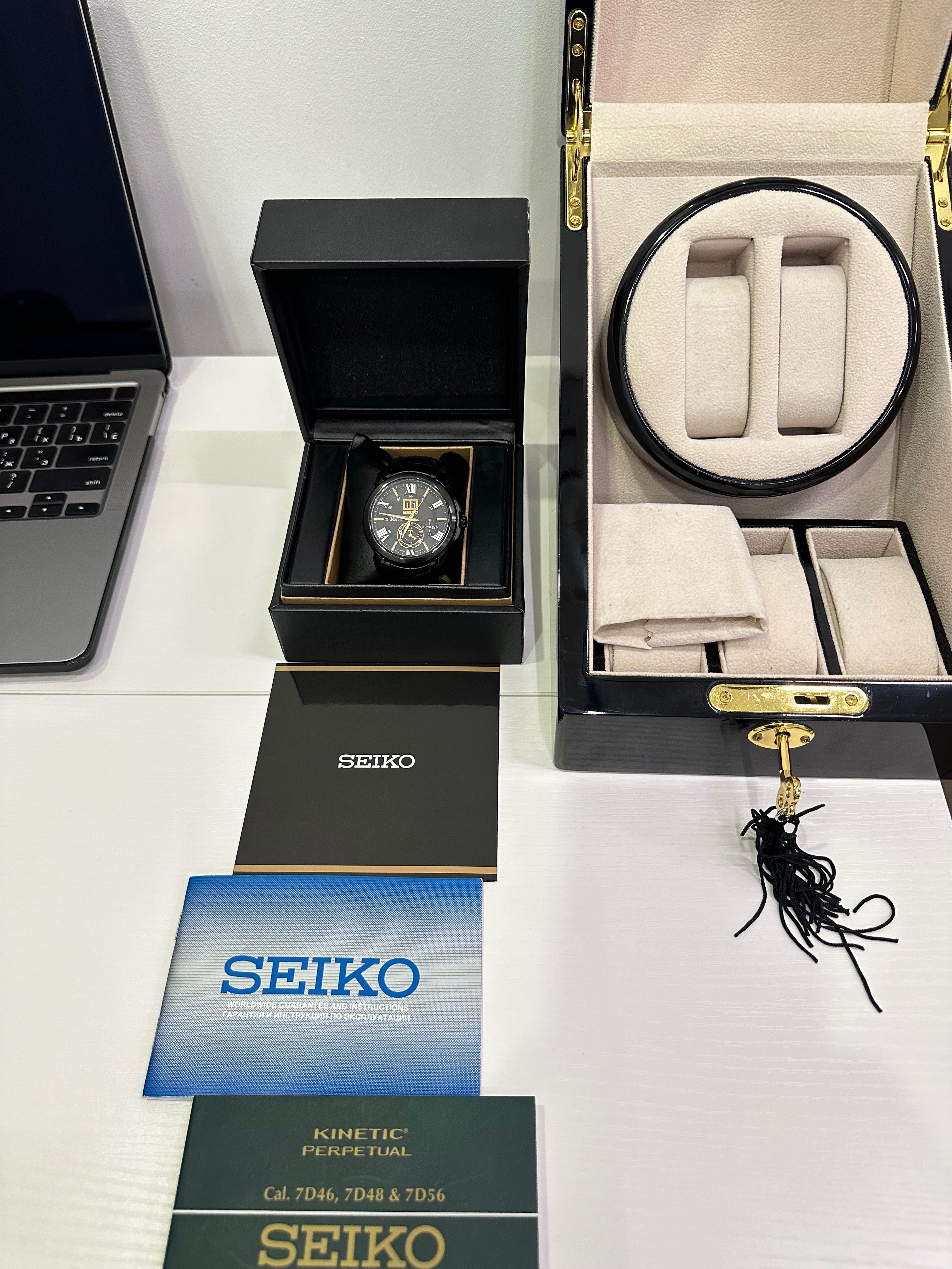 Часы SEIKO с подписью теннисиста Novak Djokovic специальная серия