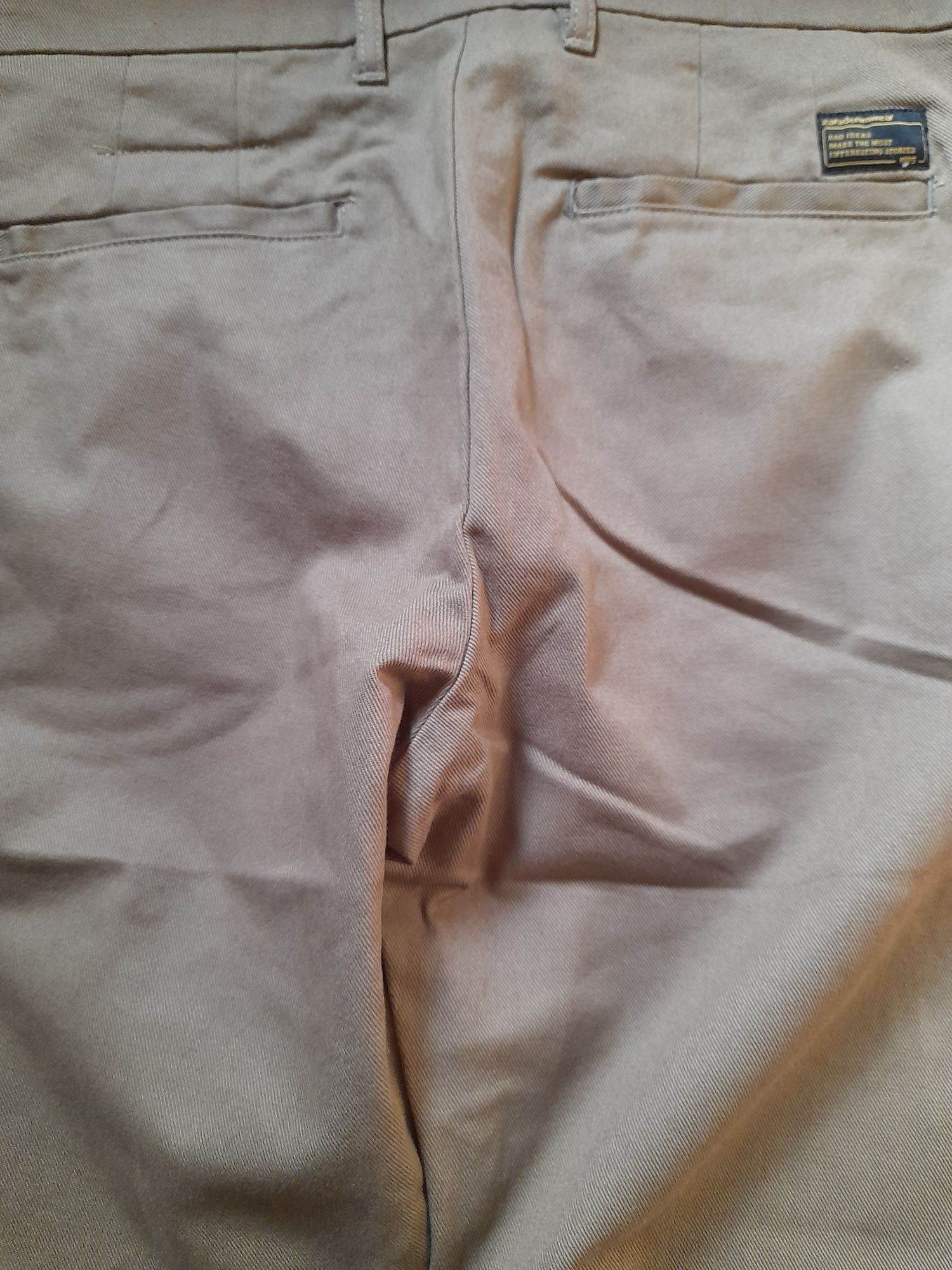 Мужские джинсовые брюки от ZARA, горчичного цвета, премиум класса .
