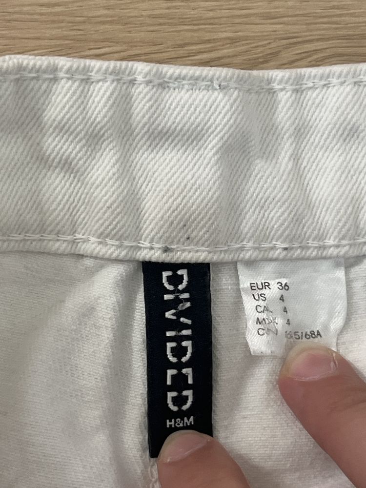 H&M Бяло Женско Дънки