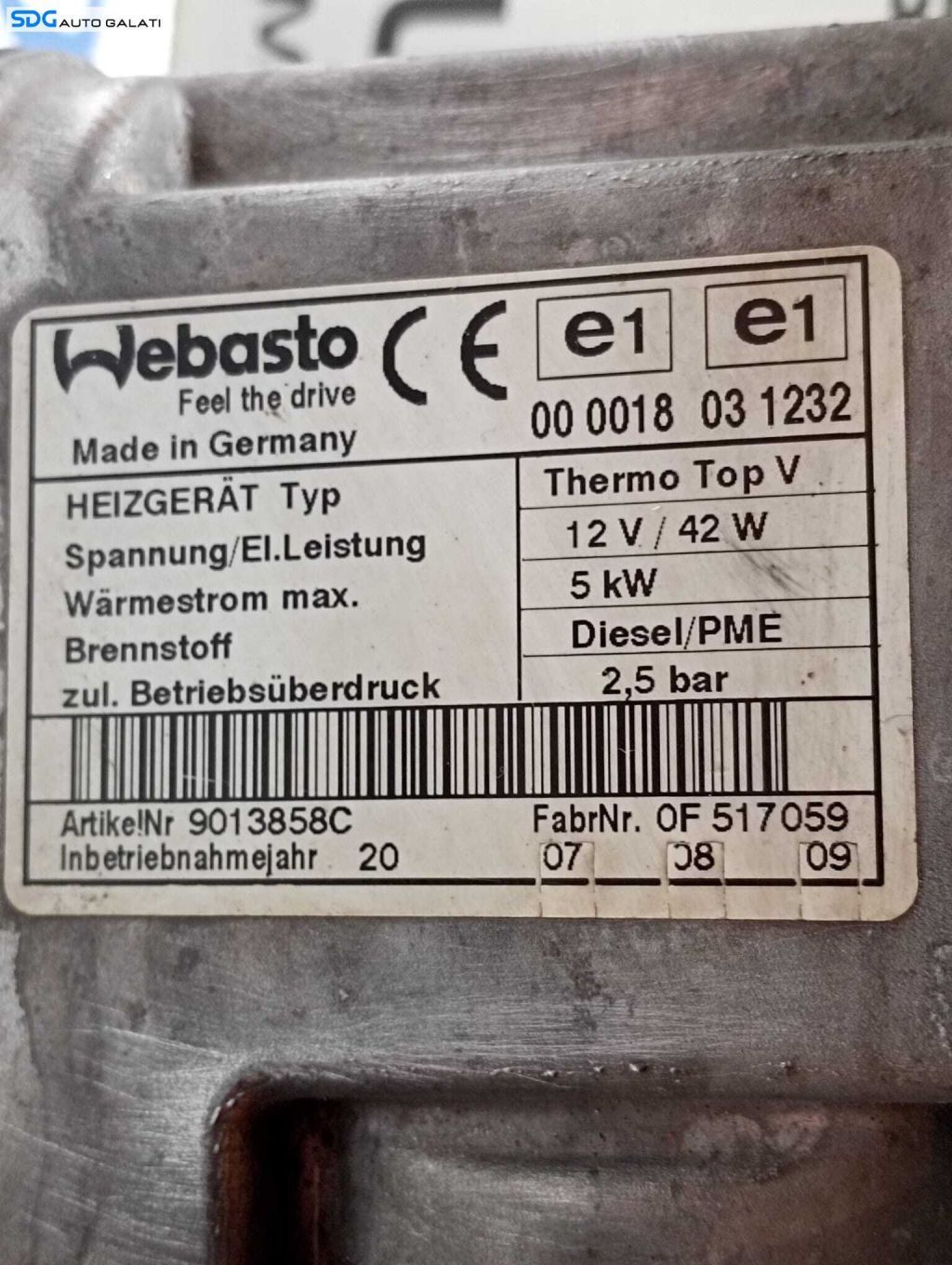 Webasto Sirocou Skoda Octavia 2 1.9 TDI 2004 - 2013 Cod 1K0815065AF 9013858C [M5036]