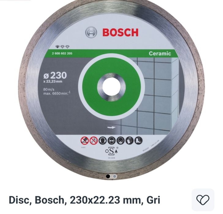 Disc diamantat Bosch 230x22.23mm