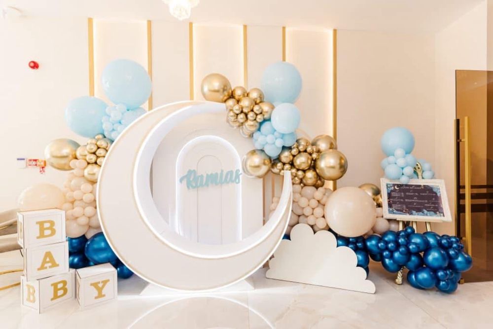 Decor  baloane   Ar florale Video 360 Fum Greu Oglinda magica baloane