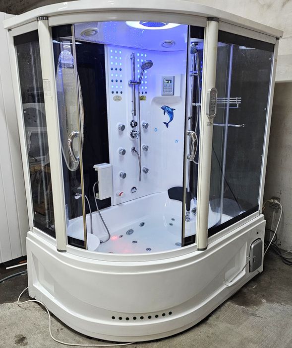 3в1 Душ кабина, Парна Баня, Джакузи за Двама 1.70х1.30