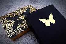 Carti de joc Limited Edition Butterfly Gold/Silver