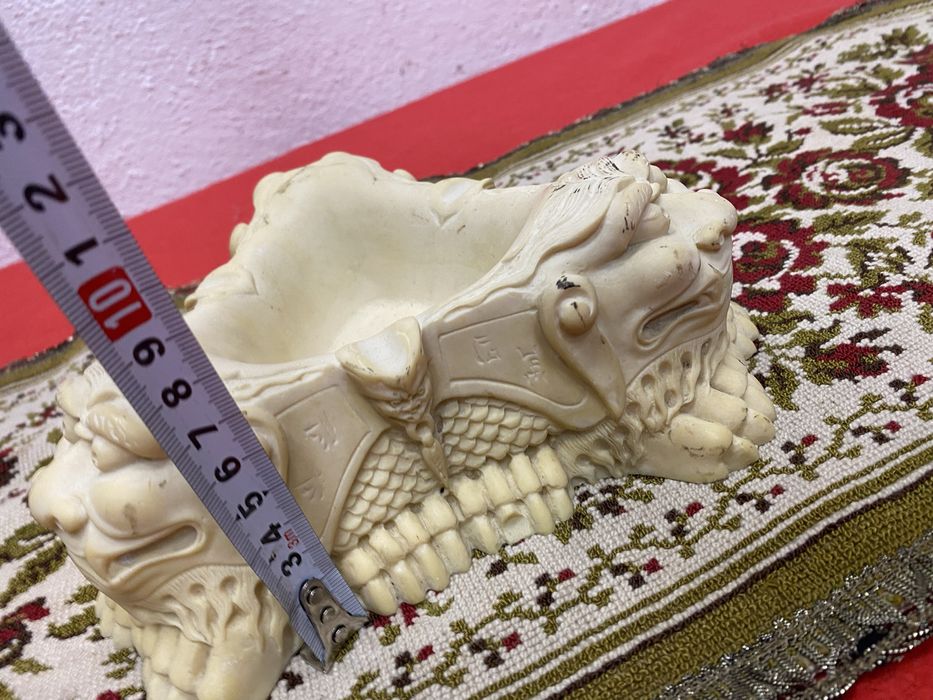 Декоративен пепелник купичка дракони Китай 1980те винтидж стил