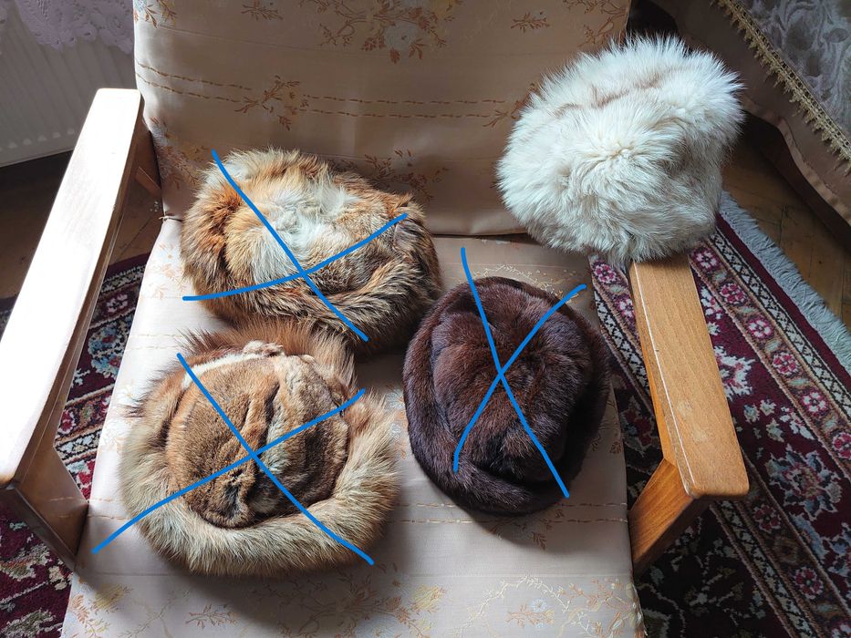 3 haine blana-Vizam (nurca), Karacul (Astrakhan), miel negru+accesorii