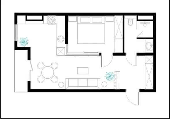 Продаётся 2-комнатная квартира 52 м² коробка BM Group кадастр есть