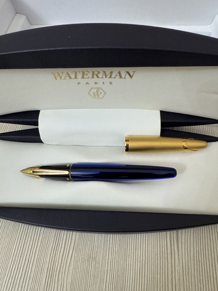 Золотая  перьевая ручка WATERMAN (Франция)