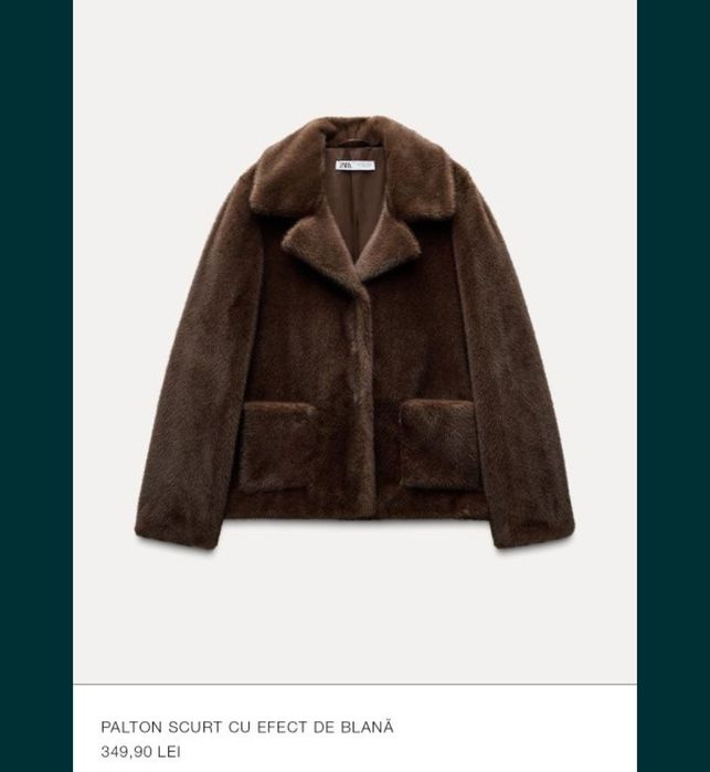 Palton scurt zara
