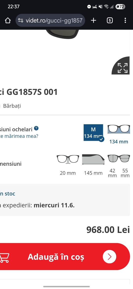 Ochelari Gucci unisex
