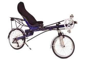 Bicicleta recumbent orizontala cadru aluminiu scaun carbon, suspension