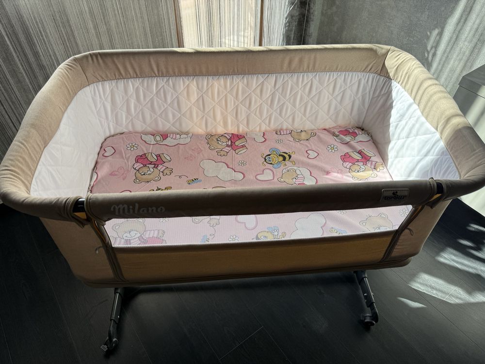 Бебешка кошара Lorelli MILANO 2 в 1 Beige