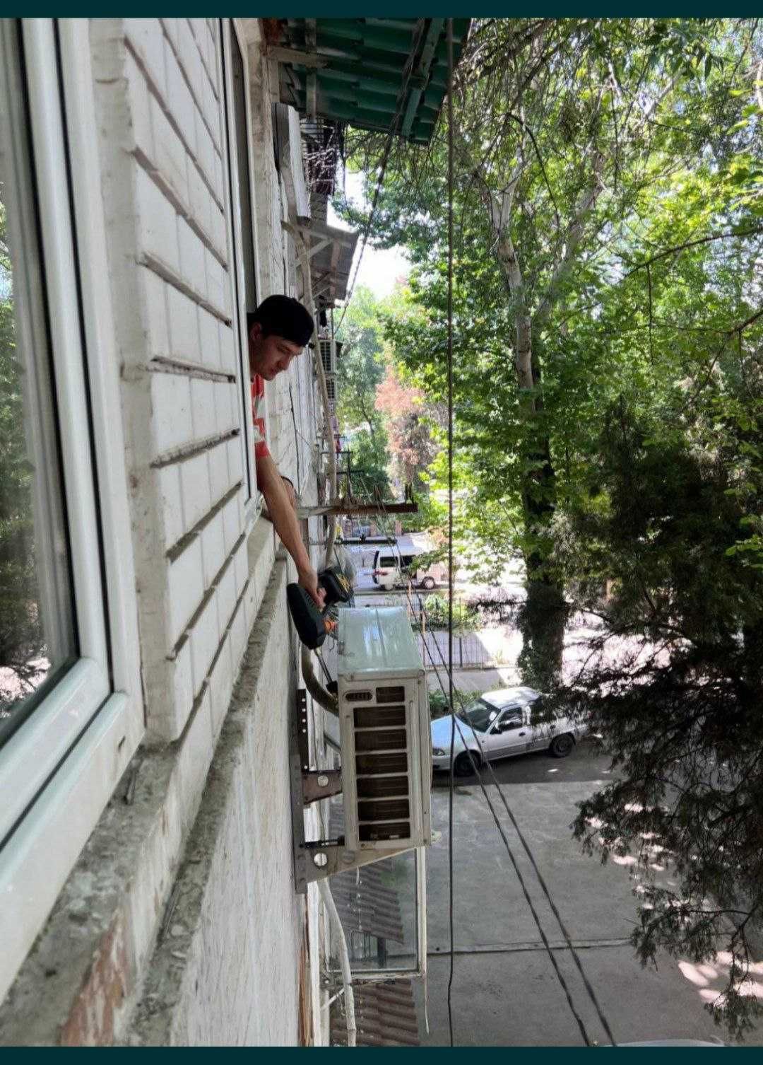 установка кондиционер  Ustanovka konditsaner  бризер рекуператор