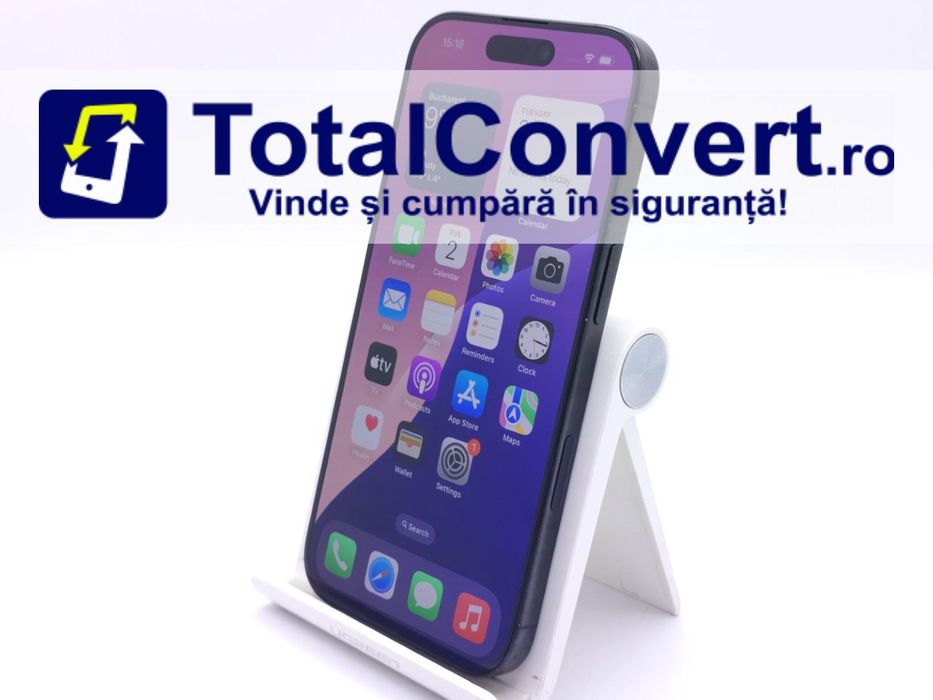 Apple iPhone 16 Pro 128GB Black Titanium, Garantie 24 luni | #D89080