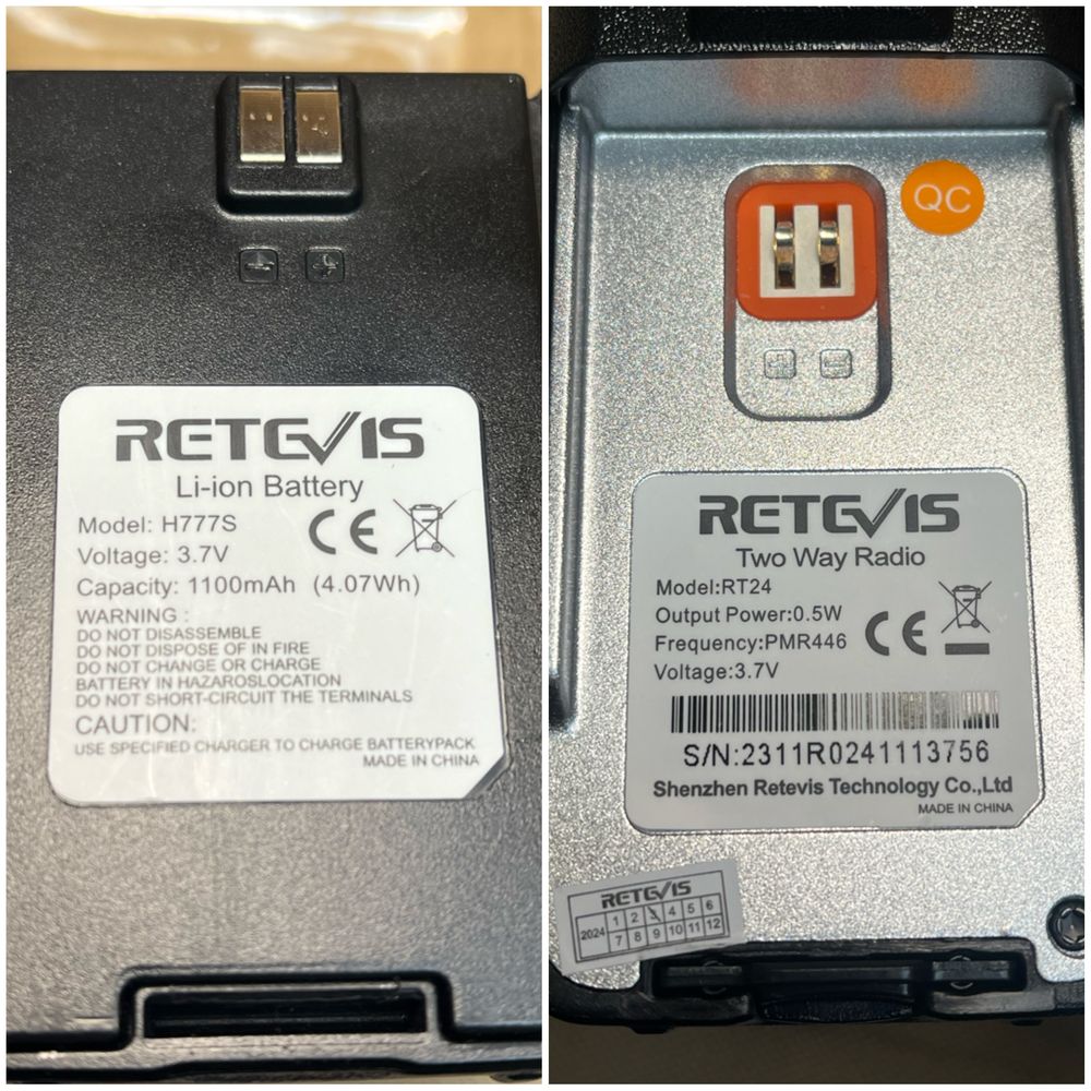 Retevis RT 24 walkie talkie radiostation радиостанция уоки токи
