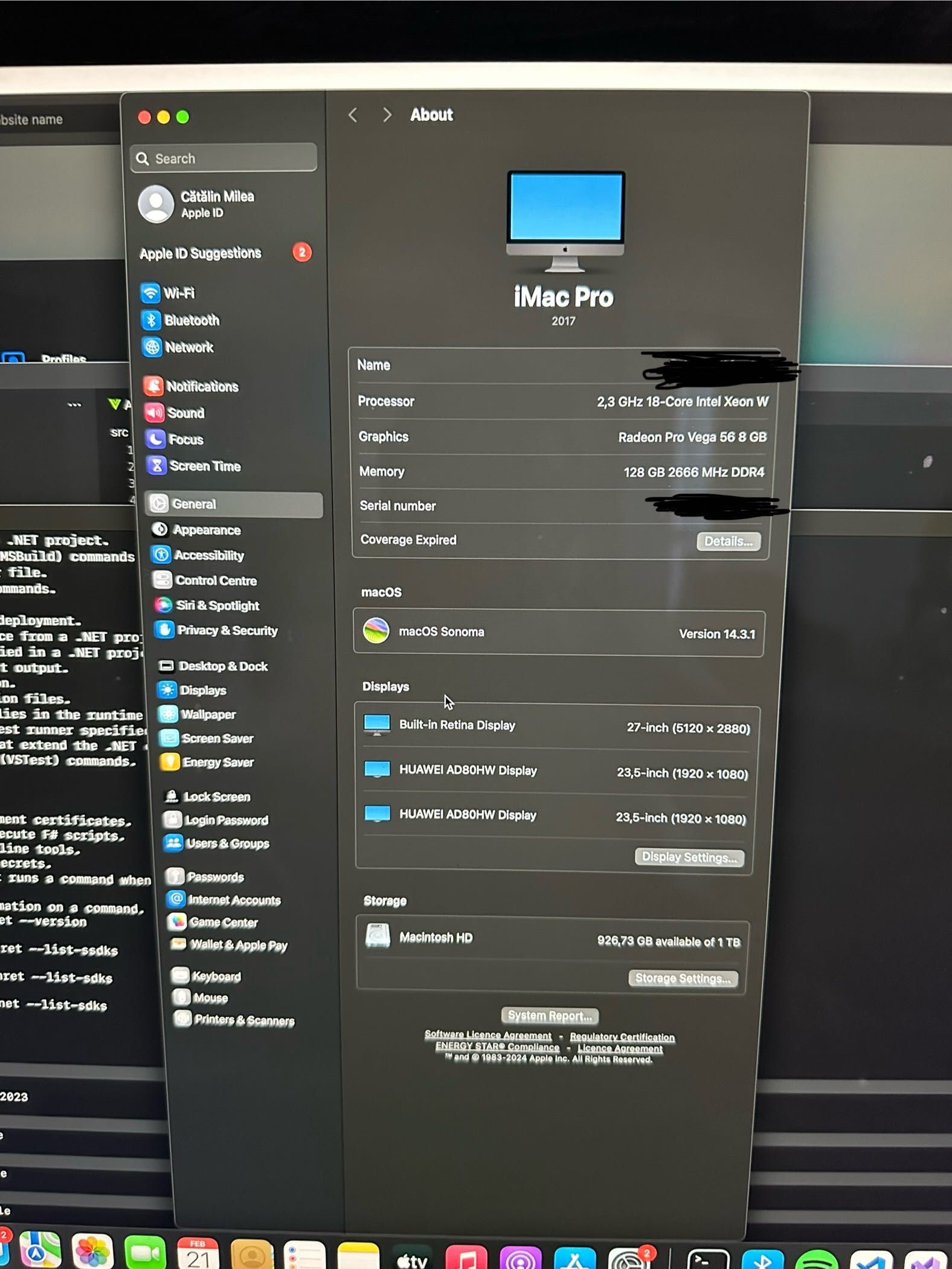 iMac PRO 5K 27” 2017 128GB RAM