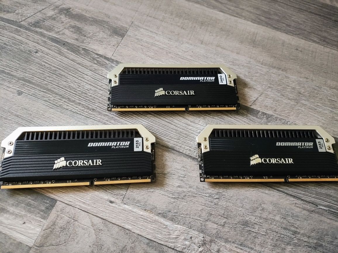 Corsair Dominator Platinum 24Gb, DDR3, 1.65v, 2 x 2133mhz & 1x 2400mhz