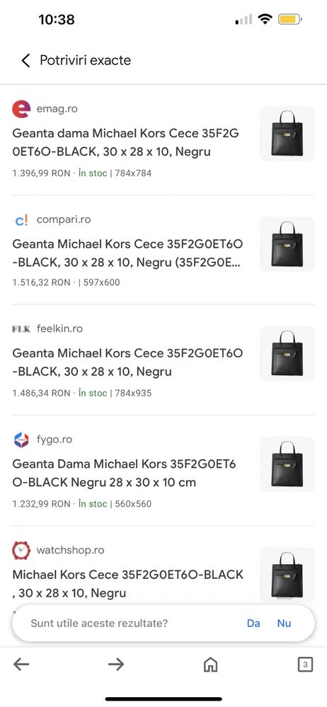 Geanta Michael Kors Cece, negru