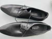 Oфициални мъжки обувки Cobblers,  естеств. кожа, черни,  42 номер