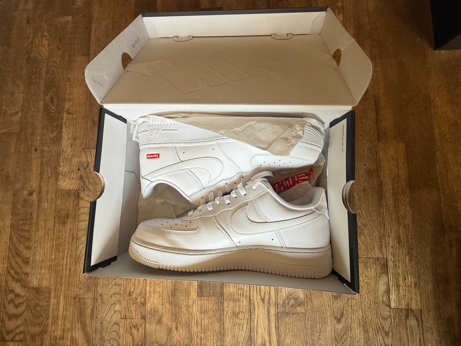 Nike Air Force 1 Low SP Supreme White – нови, лимитирана серия  №45.5