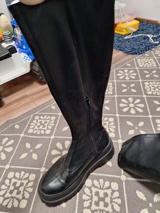 Cizme lungi piele