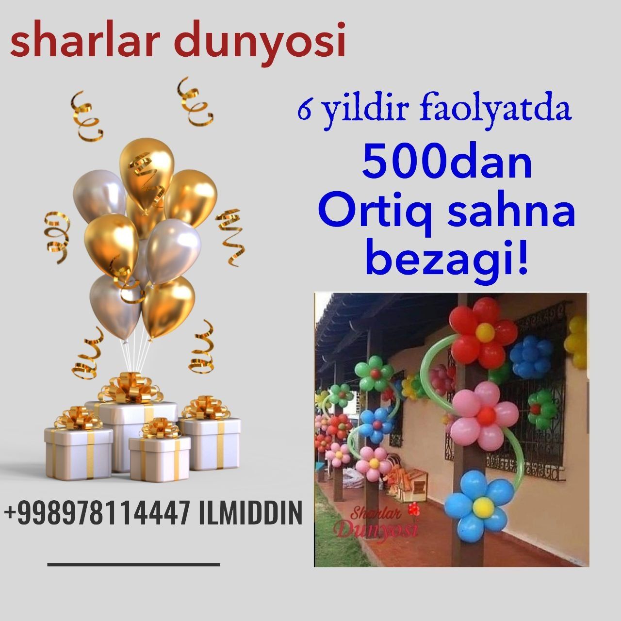Sharlarbilan bezab beramiz