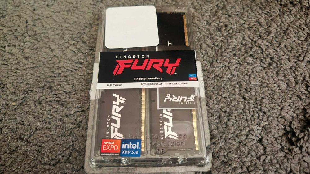 Рам памет Kingston FURY Beast  64GB (2x32GB) DDR5 6000Mhz XMP/EXPO