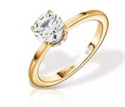 Inel cu diamante CELLINI mar. 50/10, aur galben 18k, p. princ. 0.23ct