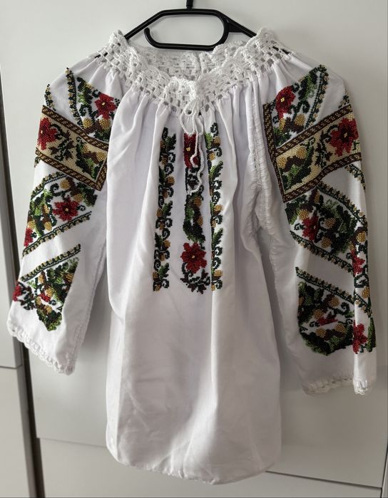 Camasa traditionala copii - cusuta manual 100% Marimea 128-132