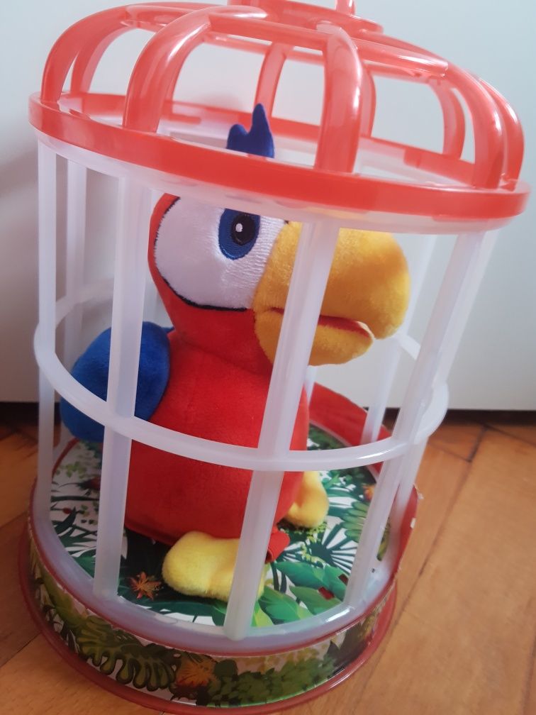 Интерактивен папагал с клетка IMC toys