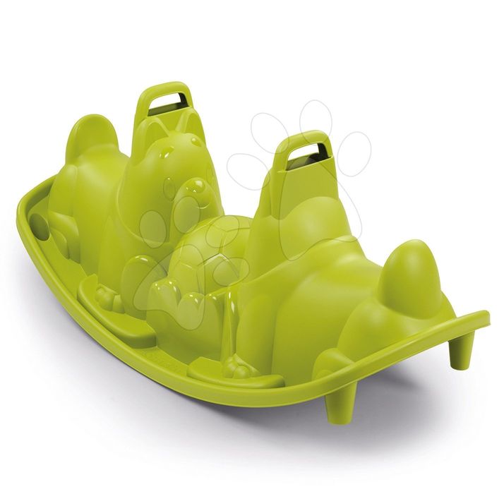 Balansoar Smoby cu două părți - cățeluș verde