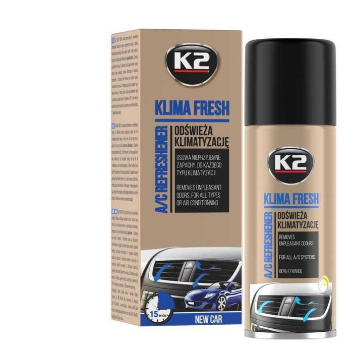 Спрей освежител за климатик К2 150ml - 5 аромата