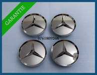 Set 4 capace crom 75mm jante aliaj Mercedes Benz