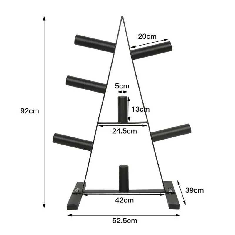 Стойка за Дискове ø50 мм, Пирамида, Фитнес Поставка за Тежести дъмбели
