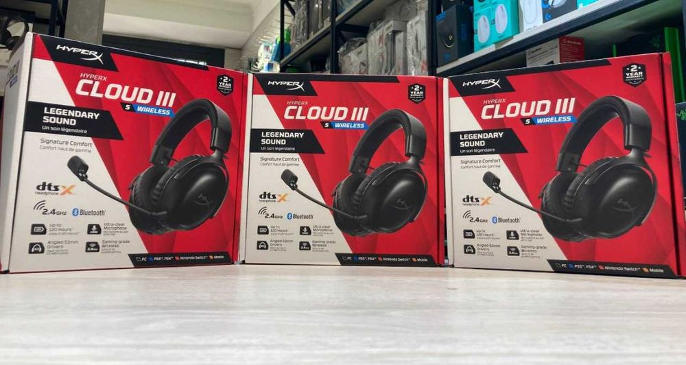 Наушники HyperX Cloud III Wireless (Black)