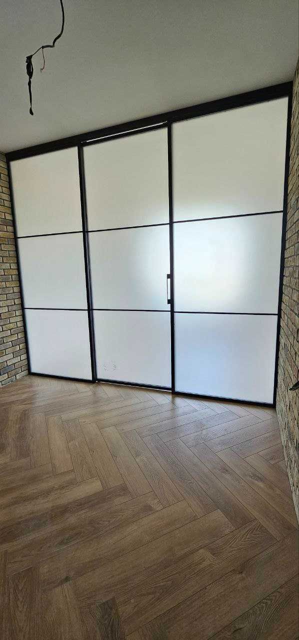 Loft перегородки металл + стекло