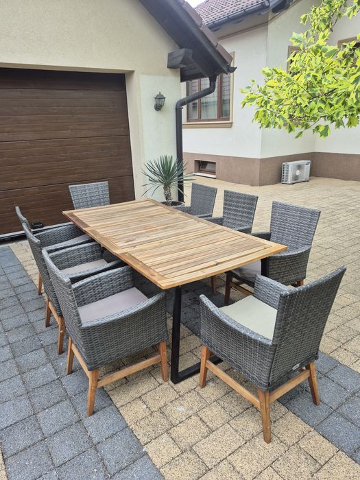 Masa + 8 scaune terasa