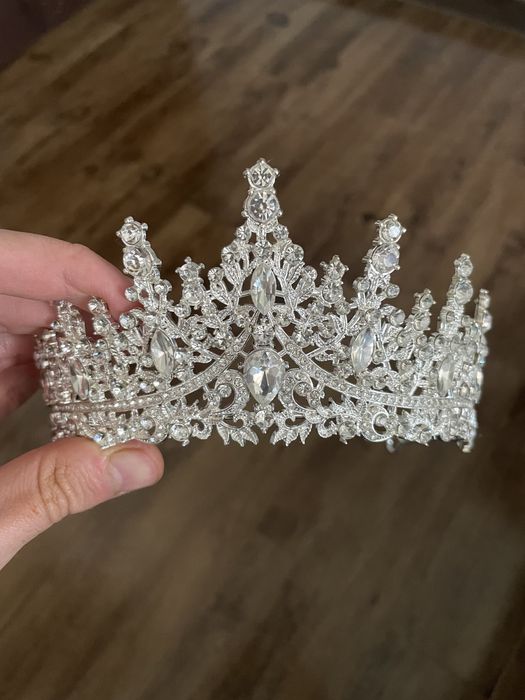 Coronita argintie mireasa
